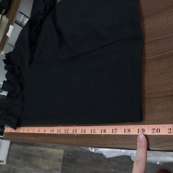 J. Crew Stretch Rosettes Top Women S Black Party Event Black Tie Semi Formal NWT - Picture 8 of 16